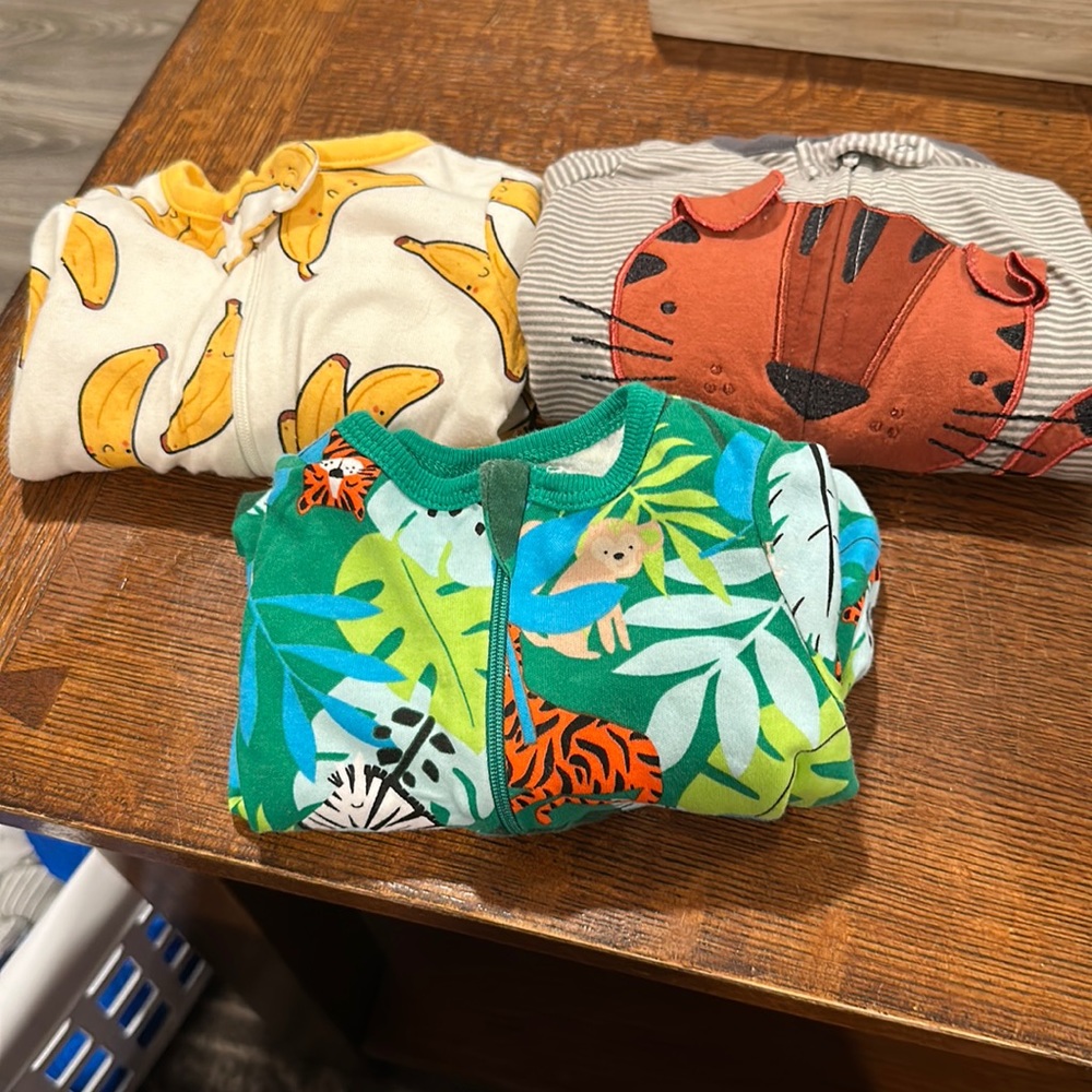 3 onsies with feet